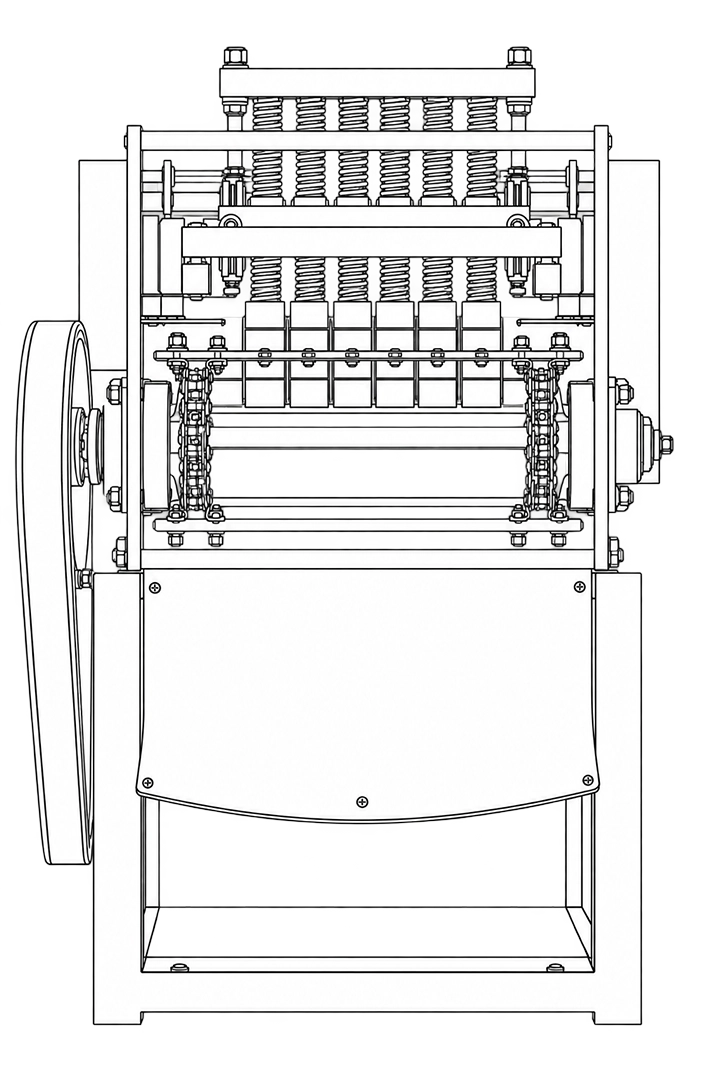 cashew cutting machine 6 blade